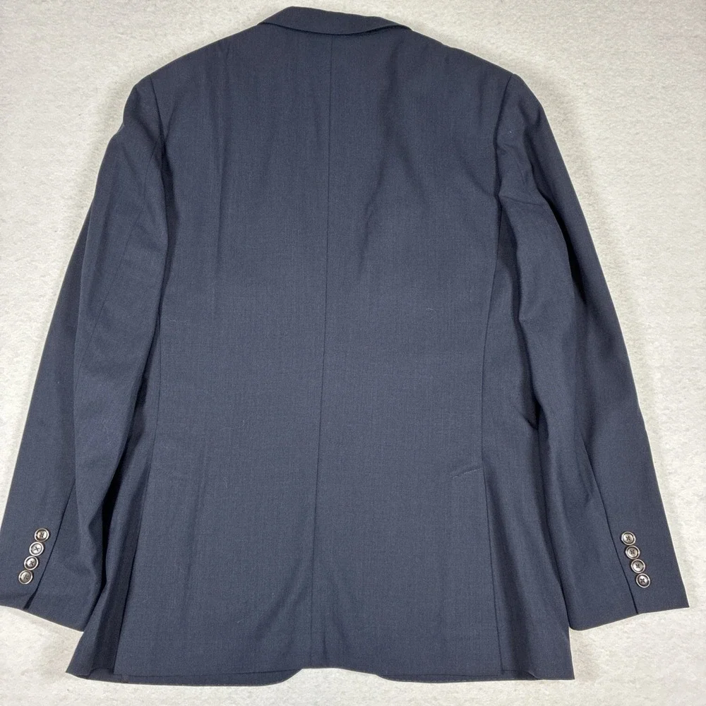 J. Crew Ludlow Tollegno 1900 Wool Navy Blue Semi Structured Blazer 42R Preppy